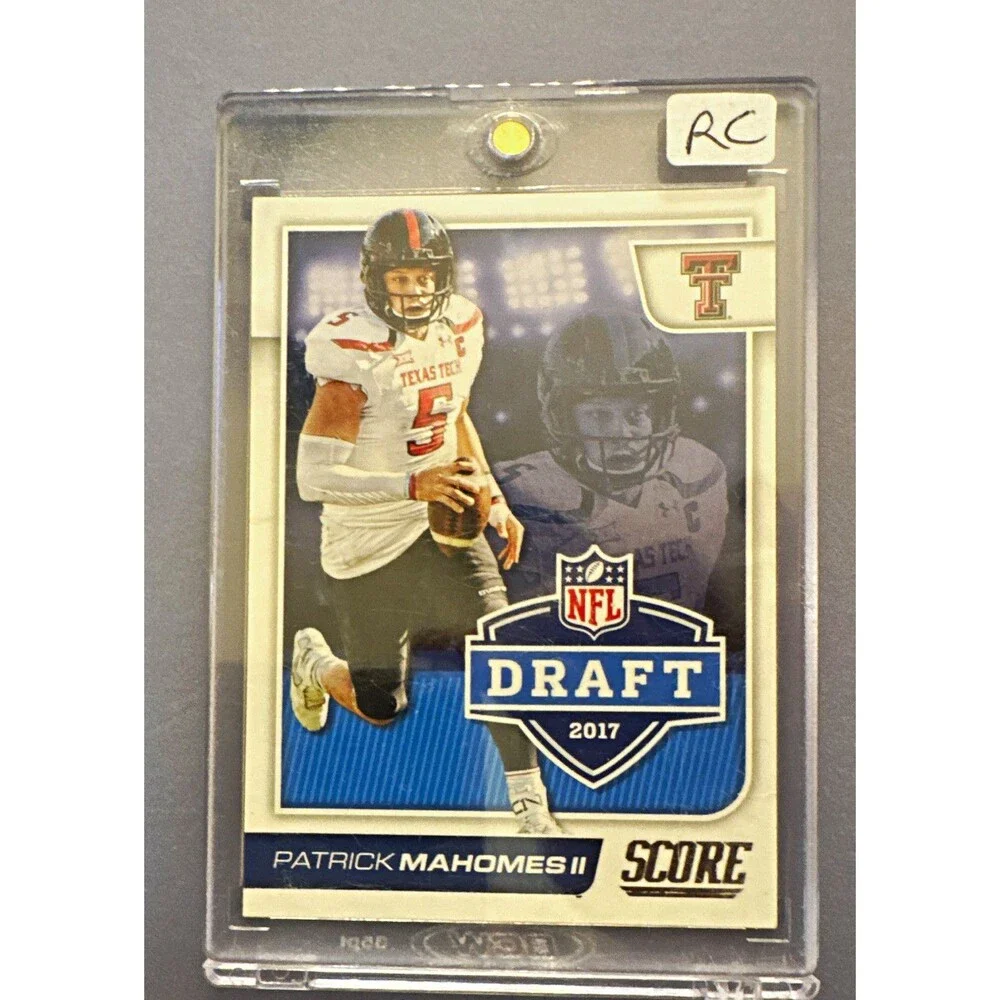 Panini 2017 Score NFL Draft #2 Patrick Mahomes II RC Rookie Insert Texas Tech